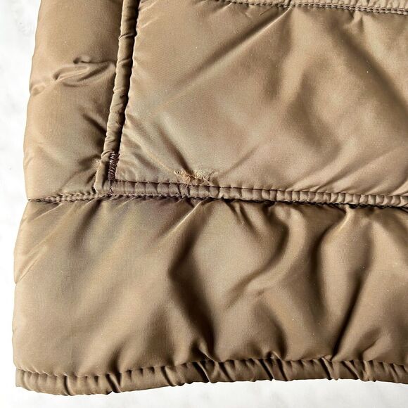 Vintage Walls Blizzard Pruf Coat Brown Faux Fur Trim Zip + Snap Front-Women's S - Picture 14 of 16